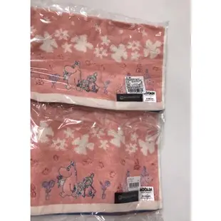 全新日本丸真 Moomin 嚕嚕米刺繡洗臉巾/毛巾 日本製 超可愛