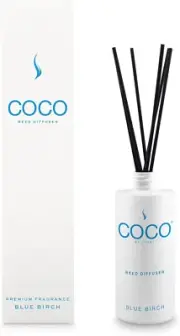 Coco by Stone 5Oz Reed Diffuser (Blue Birch) Luxury Scented Oil Diffuser Aromath