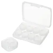 Silicone EarPlug, 27Db Noise Cancelling Sleeping Ear Plug (10 Pack, Clear White)