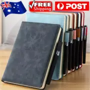 A5 360 pages Lined PU Leather Notebook Journal Diary Notepad School Office Book