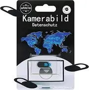 CYXZMYA 0.75 mm Extra Thin | Self-Adhesive | Slider Camera Cover | Privacy Protection Webcam Cover | for Computer, Laptop, Tablet, Smartphone | 720p HD | Black Set of 3