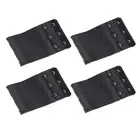 Bra Extender 3 Hook Elastic Extension Strap Plus Size Clip On Maternity Black 4X