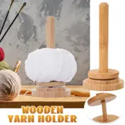 Yarn Holder Rotating Wooden Holder Tabletop Accessories Bobbin Holder Sewing