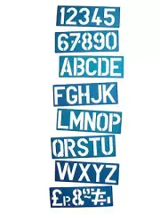 100MM A-Z CAPITAL LETTERS 0-9 PLASTIC STENCIL TEMPLATE KIT POSTER SIGN LETTERING