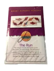 Mount Redoubt Designs Quilt Pattern THE RUN Salmon Fish 42.5x16" Wall Table Art
