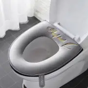 Universal Toilet Seat Cover Winter Warm Soft WC Mat Washable Removable Zip-RR
