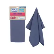 White Magic 70cm Single Tea Towel Kitchen Cleaning/Wiping Drying Dishcloth Denim