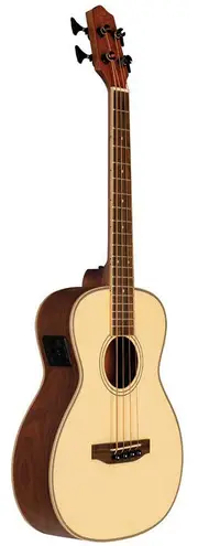 Lanikai Solid Spruce Top Series AC/EL Bass Ukulele in Natural Satin Finish