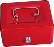 Small Lock Box With Key For Home And Car Portable Iron Storage Box For Documents And Medication Safe Money Organizer For Kids