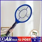 Bug Zapper Racket Electric Fly Swatter Handheld Battery Powered Zapper (Blue)