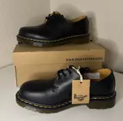 Dr. Martens 1461 3 Eye Leather Oxfords 11838002 BLACK SMOOTH - Men’s Size US 8