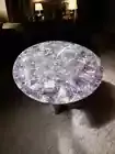 Luxury Amethyst Agate Coffee Table – Handmade Natural Stone Furniture