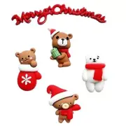 Christmas Bears - Shelly's Buttons - Flat Back Embellishments - Craft Scrap Sew