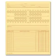 D70C Dental Exam Record Numbered Teeth System C 8 x 9 1/2" QTY 100