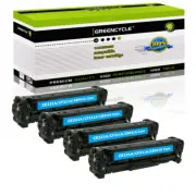 4PK CB541A Toner Fits For HP 125A LaserJet CP1210 CP1215 CP1515n CP1518 CP1518ni