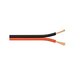 Goobay Speaker Cable ( 2 x 0.5 mm²) CCA 100M for Speakers/Receivers/Power Amplifiers/Hi-Fi Systems - Red/Black - 100 Metres
