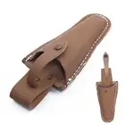 Portable Tool Bag Light Storage Light-Brown Pruning Scissor Leather Material