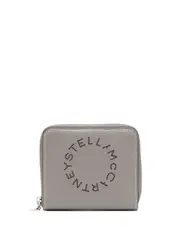 Stella McCartney logo-print zipped wallet - Grey