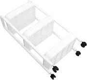 KICHOUSE Multi Tier Rolling Trolley Cart with Handle Versatile Storage for Kitchen Office Bathroom Material Easy Mobility with Wheels Organize Your Space Effortlessly