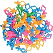NDNCZDHC 100pcs Silicone Bobbin Holder, Regulable Colorful Sewing Thread Clips, Thread Spool Holder for Sewing Quilting Craft
