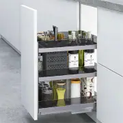 Galley Kitchen Pull-Out Cupboard Organiser - Suits 350mm Cupboard