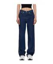 RE/DONE High-Rise Straight Jeans 31,32 Black