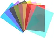 Holibanna 9Pcs Color Filter Transparent Light Gels for Photography Video and Stage Lighting High Light Transmission Stable Color Temperature Color Correction Filters