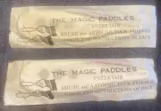 (2) Vintage 50's -60’s The Magic Paddles Magic Trick Illusion NOS Sealed