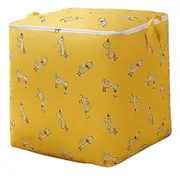 Quilt Storage Bag With Zipper Quilt Storage Bag Clothes Quilt Moving Organizer Quilt Bag Home Storage Organizer(yellow)(1pcs)