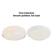 20pcs Opal Flatback Cabochon Stone Smooth Beautiful Oval Stones For WPD