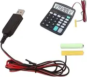 Usb AA Battery Elimiinator - Battery Eliminators Cable Cord Replace | 5V To 3V Battery Converter 1m,Replace Adapter, USB Supply Cable Replace AA/AAA Batteries For LED Lights, Small Fans, Game Consoles