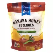 Manuka Honey Lozenges Ginger Propolis Lemon Cough Drop Australian Made MGO 600+