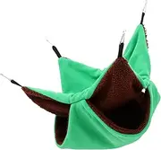 Happyyami Warm Hanging Hammock for Pets Dual Guinea Pig Bed Squirrel Resting Nest for Hamsters Ferrets Sugar Gliders