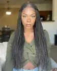 Sensationnel Cloud 9 Swiss Lace Braided Wig - Center Part Feed In 28"