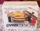 SEALED Vintage 1989 Pyrex Designs Ovenware Party Server Covered Casserole Cradle