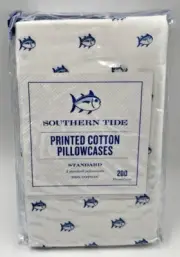 Southern Tide Set of 2 Standard Pillowcases Cotton 20" x 30" SKIP JACK
