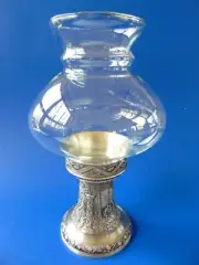 ZINN BECKER PEWTER HURRICANE LAMP, Made in Germany