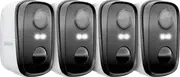 Uniden SoloX Pro 2K Outdoor Wireless Spotlight Camera (4 Pack)
