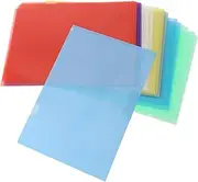 GETAJGHSD Pcs Plastic Document Folders Pockets Binder for Office School a Size Document Holders Plastic File Folders Sleeves