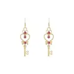 SNATCH 心之鑰魔法棒耳環 - 火星 / HEART OF KEY MAGIC STICK EARRINGS - MARS