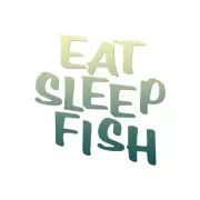 Eat Sleep Fish Fishing - Decal Sticker - Multiple Patterns & Sizes - ebn1142