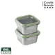 (兩件組)【康寧 Snapware】Eco Simple 可微波/烤箱 304不鏽鋼方形保鮮盒