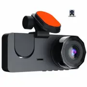1080P 2in IPS Dual Lens Car DVR Dash Cam Video Recorder Front Inside Rear Camera