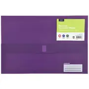 J.Burrows Recycled Foolscap Document Wallet Purple