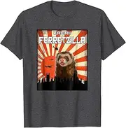 [VidiAmazing] Ferret Zilla Ferret T-Shirt, Cute Ferret Shirt Kawaii Tee ds557 T-Shirt