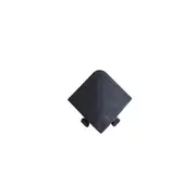 Dream Garages Australia Interlocking Garage Floor Tile Corner - Black - 1 Piece