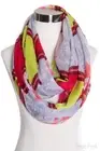 ScarvesMe Women's Fashion Lace Pattern With Color Block Infinity Scarf