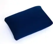 Cushie Pillows Travel Microbead Squishy Pillow 1 Count (Pack of 1), Navy Blue