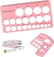 Nipple Rulers for Flange Sizing Kit, Nipple Measurement Tool for Flanges, Soft Silicone Flange Size Measure, Nipple Measuring for New Mothers