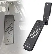 ADTOPI JL Dead Pedal, Gladiator Dead Pedal Left Side Foot Rest Kick Panel Compatible with Jeep Wrangler JL/Gladiator JT 2018 2019 2020 2021 2022 2023 (NOT Fit for 4xe Model) (Adjustable, Matte Black)